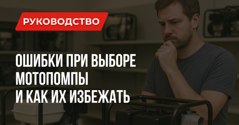 Как избежать ошибок при выборе мотопомпы