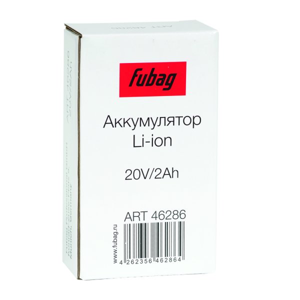 Аккумуляторная батарея FLI5S1P1202 Li-ion к бензиновым газонокосилкам FUBAG с электростартером и минирайдеру (20V/2Ah) в Ханты-Мансийске фото