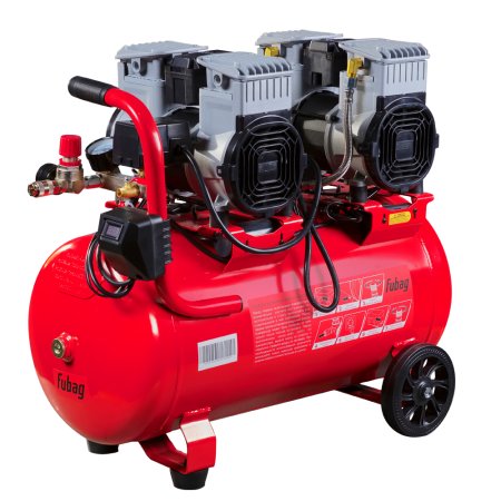 Компрессор безмасляный малошумный FUBAG OLS 500/50 CM2х2 + Набор пневмоинструмента Basic S1000 (3 предмета) в ПОДАРОК в Ханты-Мансийске фото