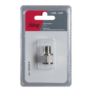FUBAG Переходник 1/4 дюйма M на 3/8 дюйма F, блистер 1 шт в Ханты-Мансийске фото