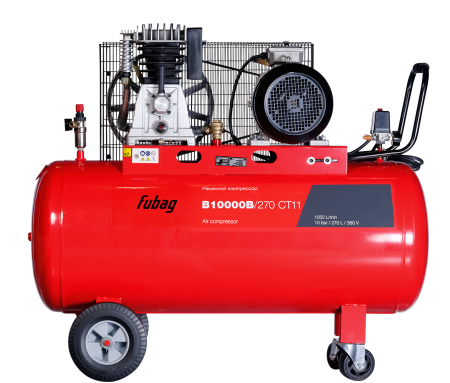 Ременной одноступенчатый компрессор FUBAG B10000B/270 CT11 + Набор пневмоинструмента 34 предмета (в кейсе) + Набор пневмоинструмента Basic S1000 3 предмета в ПОДАРОК! в Ханты-Мансийске фото